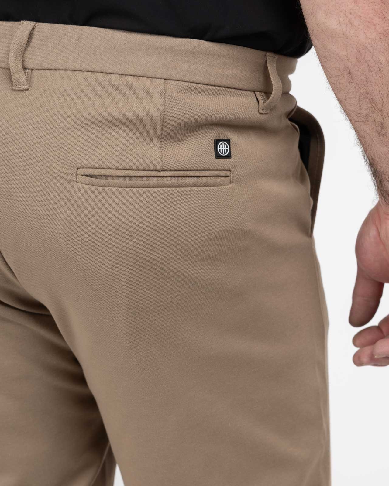 Pantalon de ville grande taille beige