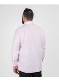 Chemise popeline grande taille rose non iron