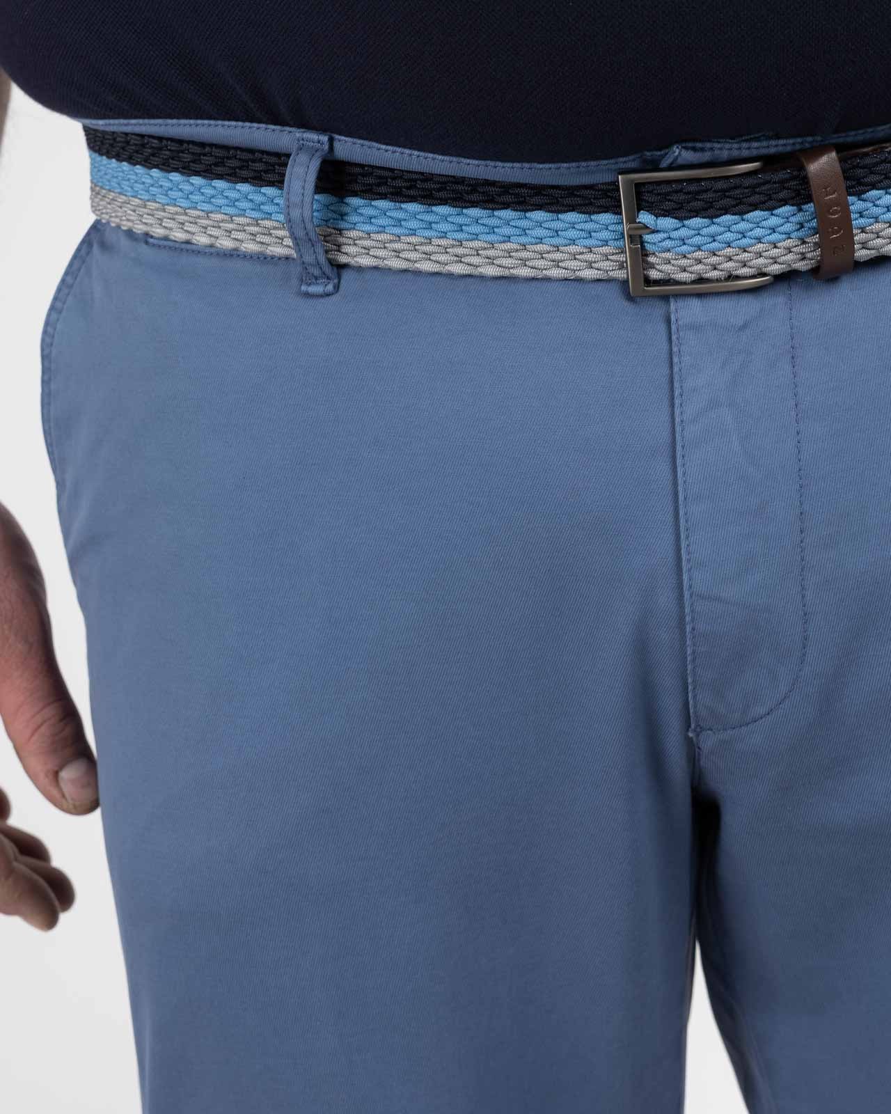 Pantalon chino avec ceinture grande taille bleu