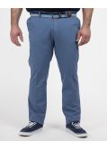 Pantalon chino avec ceinture grande taille bleu