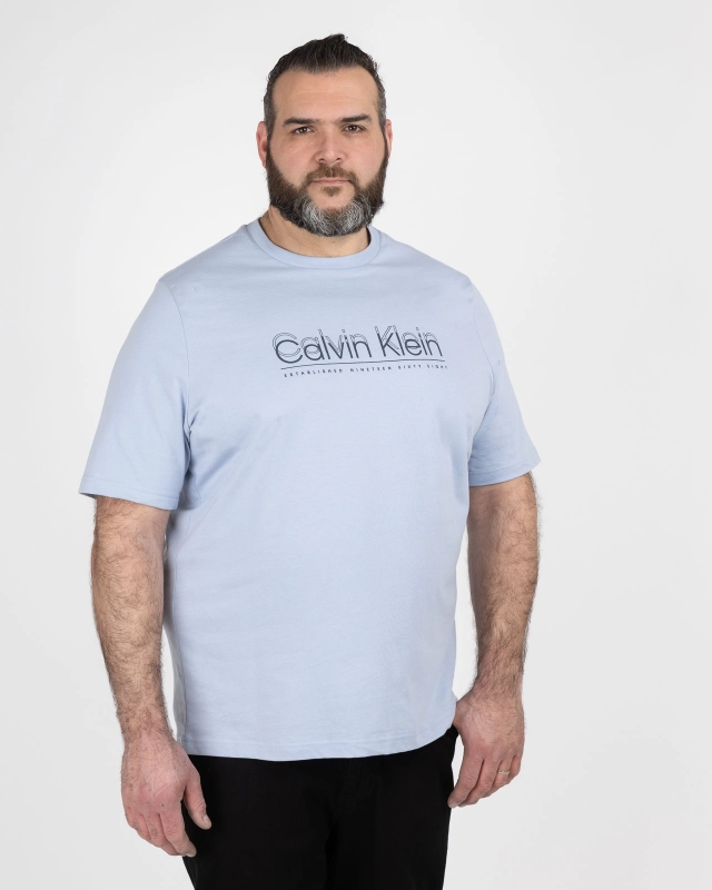 T-shirt grande taille bleu ciel