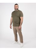 T-shirt pour homme grand vert kaki
