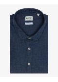 Chemise aspect jean grande taille bleu foncé
