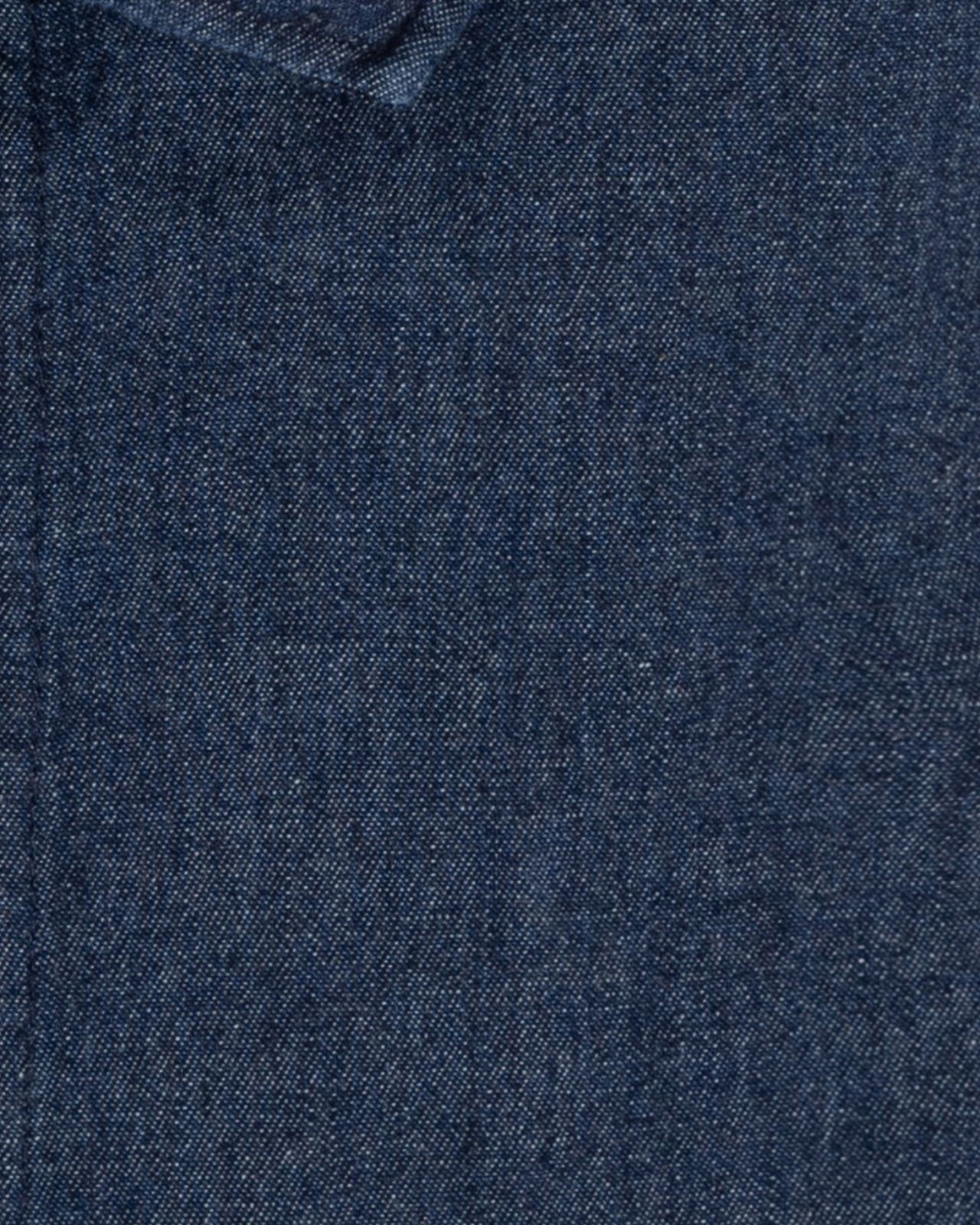 Chemise aspect jean grande taille bleu foncé