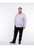 Chemise twill non iron grande taille violet