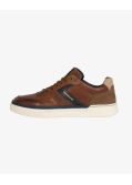 Sneakers bicolore grande taille cognac