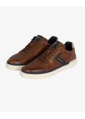 Sneakers bicolore grande taille cognac