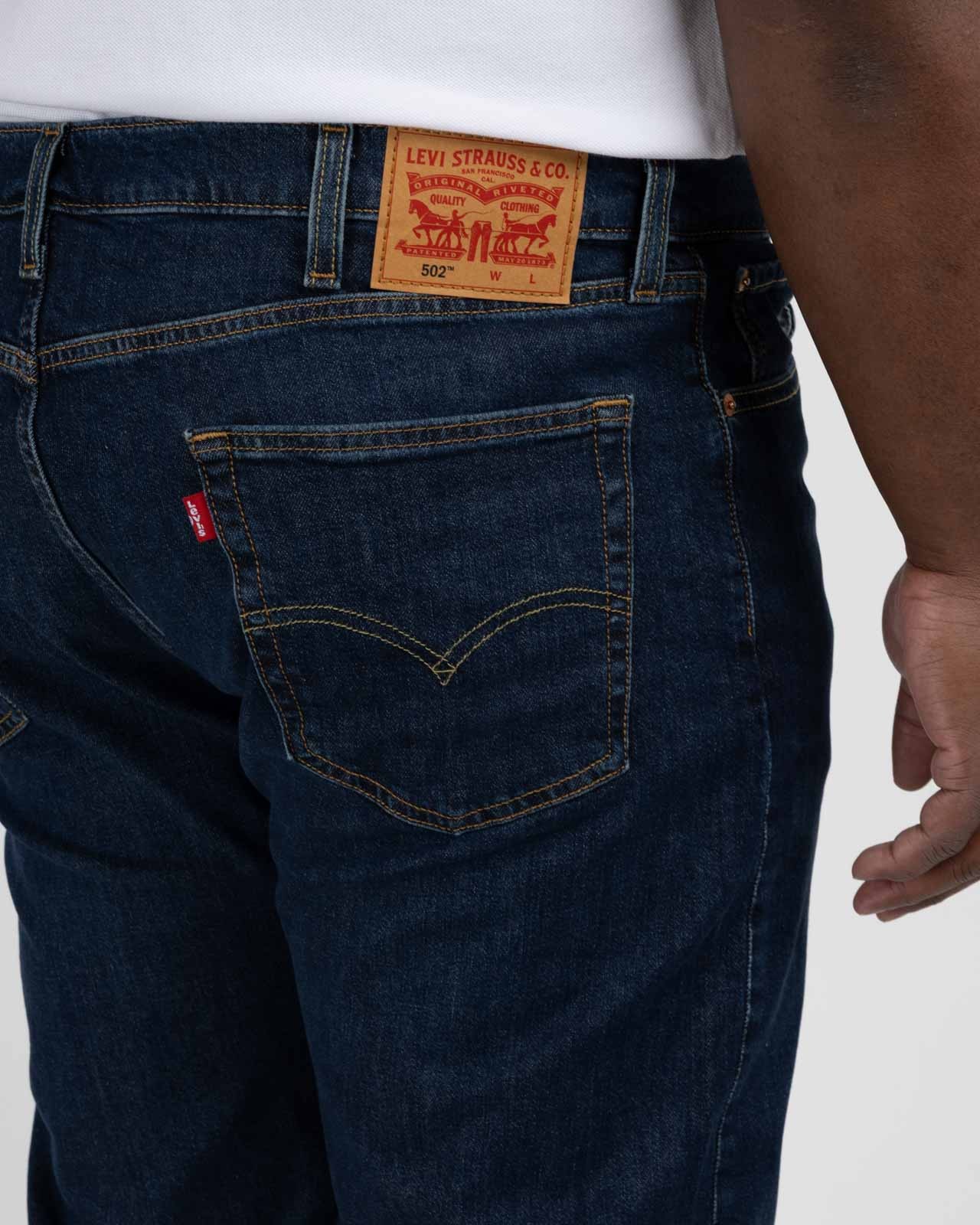 Jean 502 taper grande taille bleu brut