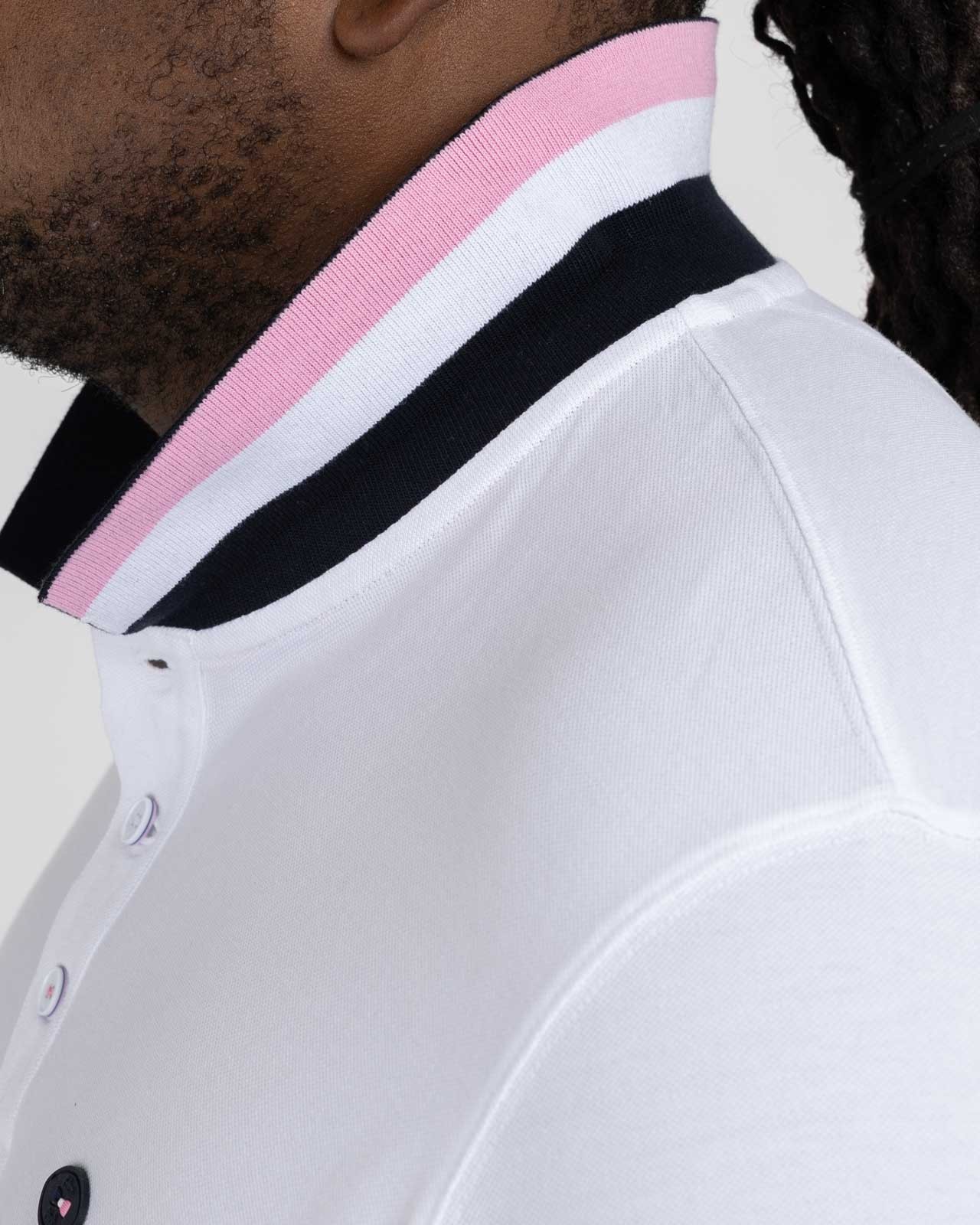 Polo piqué XV grande taille bleu marine