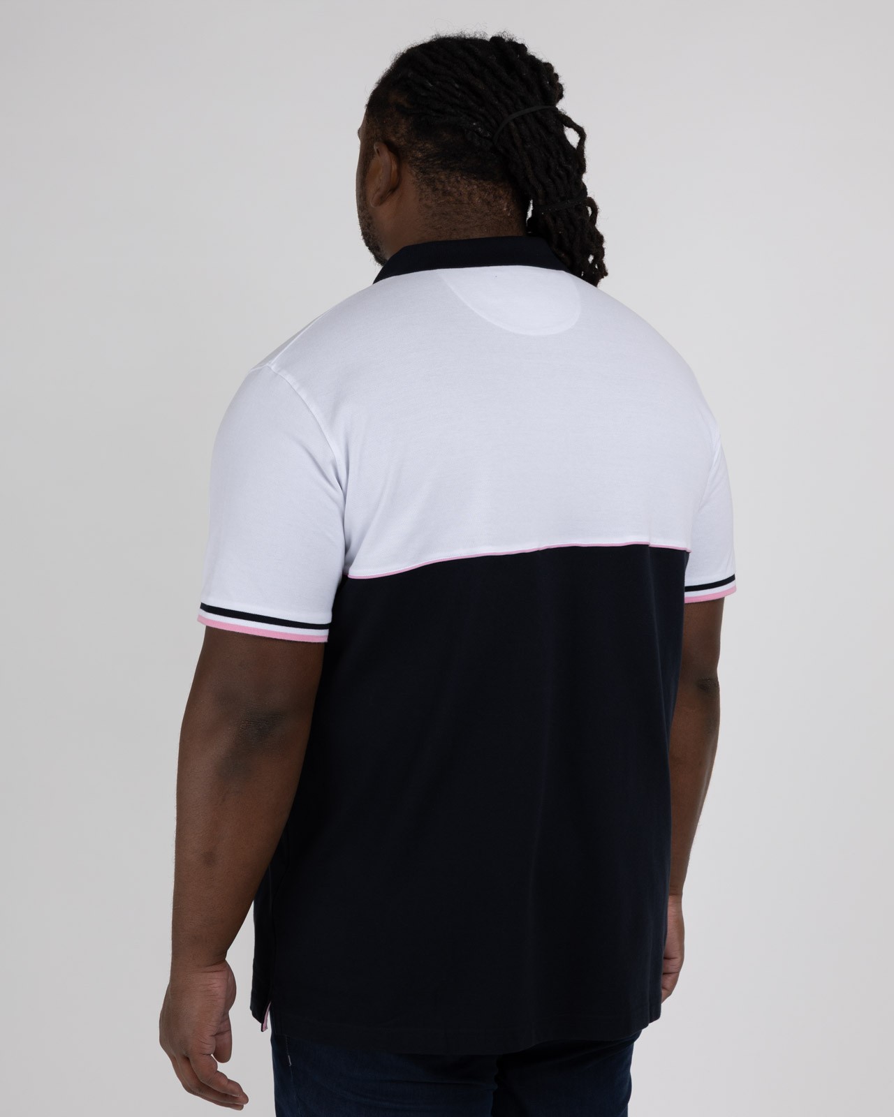 Polo piqué XV grande taille bleu marine