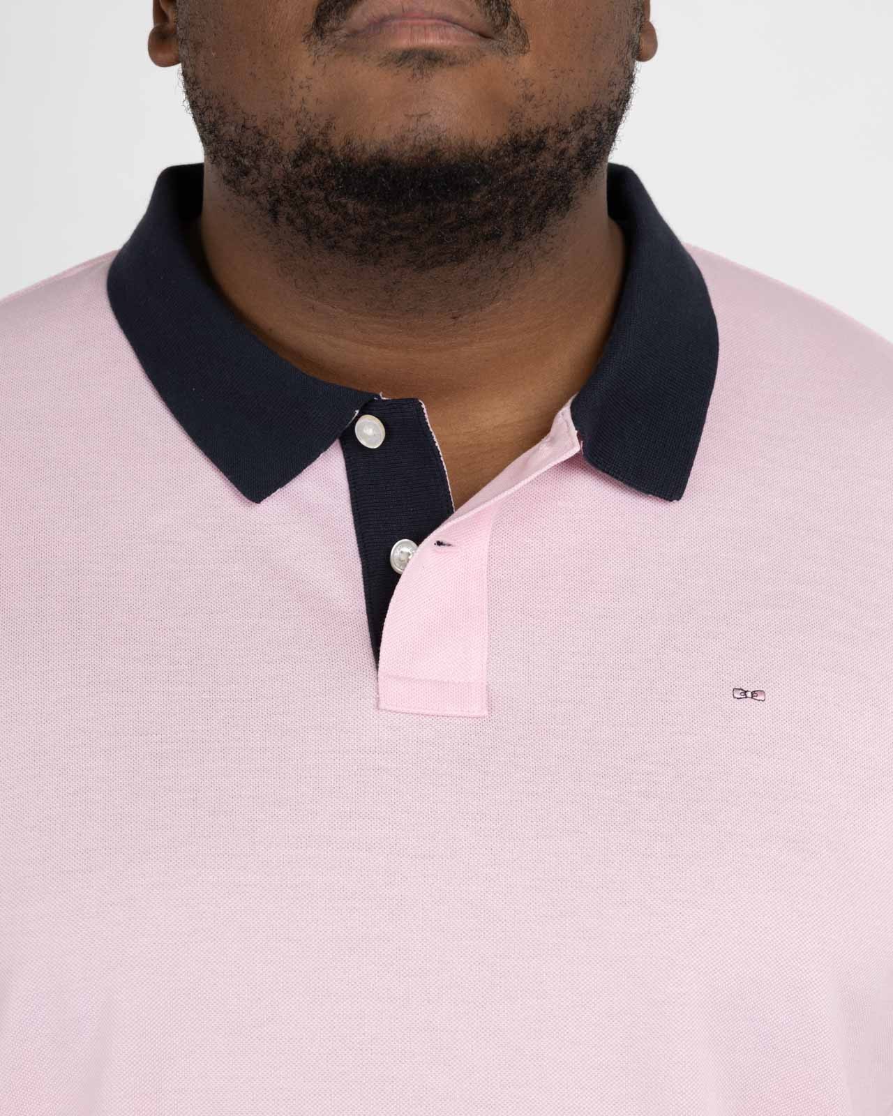 Polo piqué grande taille rose