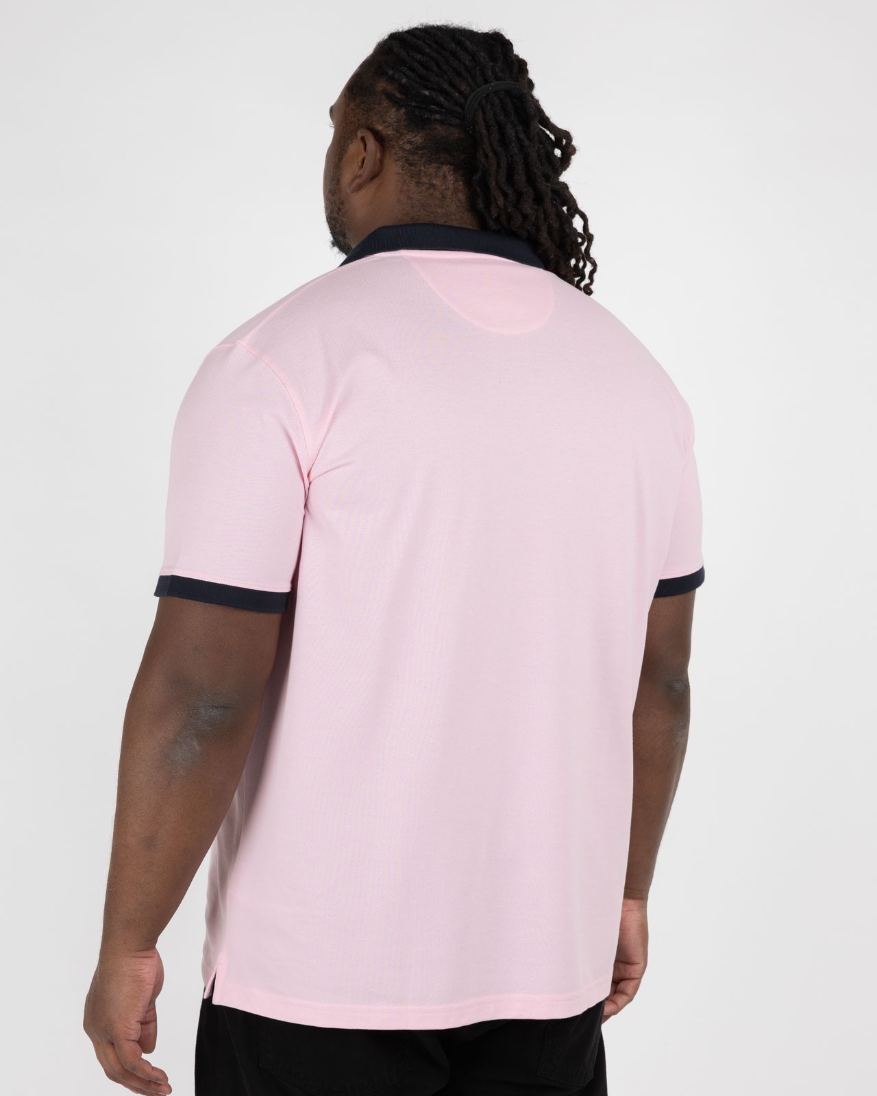 Polo piqué grande taille rose