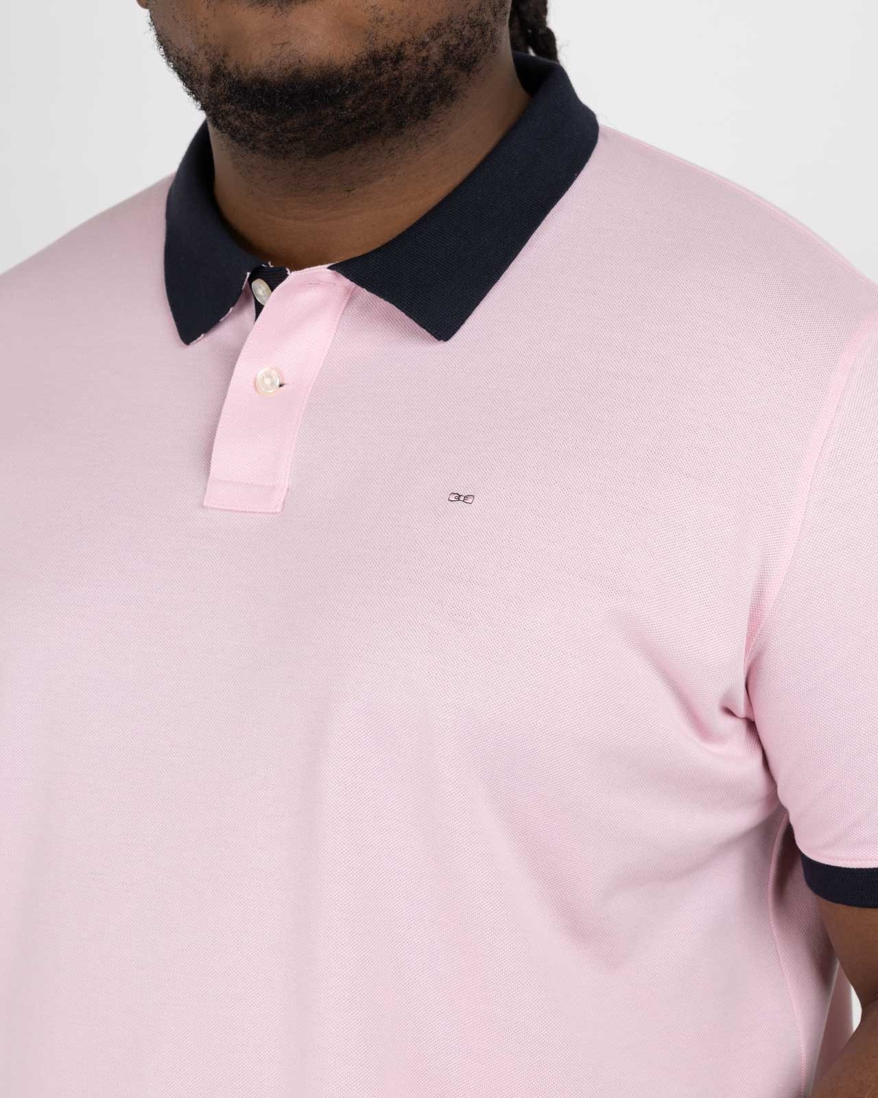 Polo piqué grande taille rose