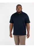 Polo grande taille bleu marine