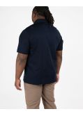 Polo grande taille bleu marine