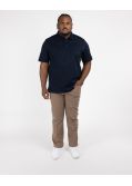 Polo grande taille bleu marine