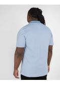 Polo piqué oxford grande taille bleu