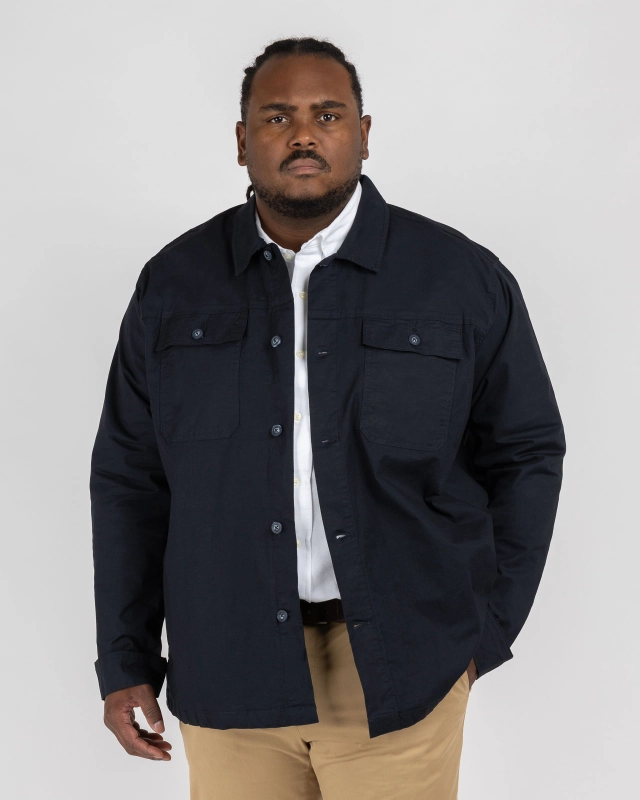 Surchemise grande taille bleu marine