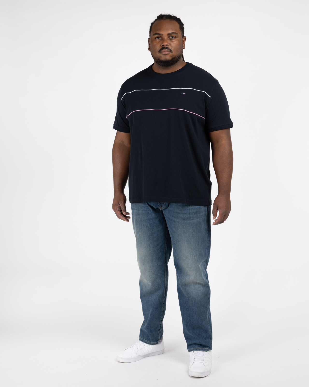 T-shirt grande taille bleu marine