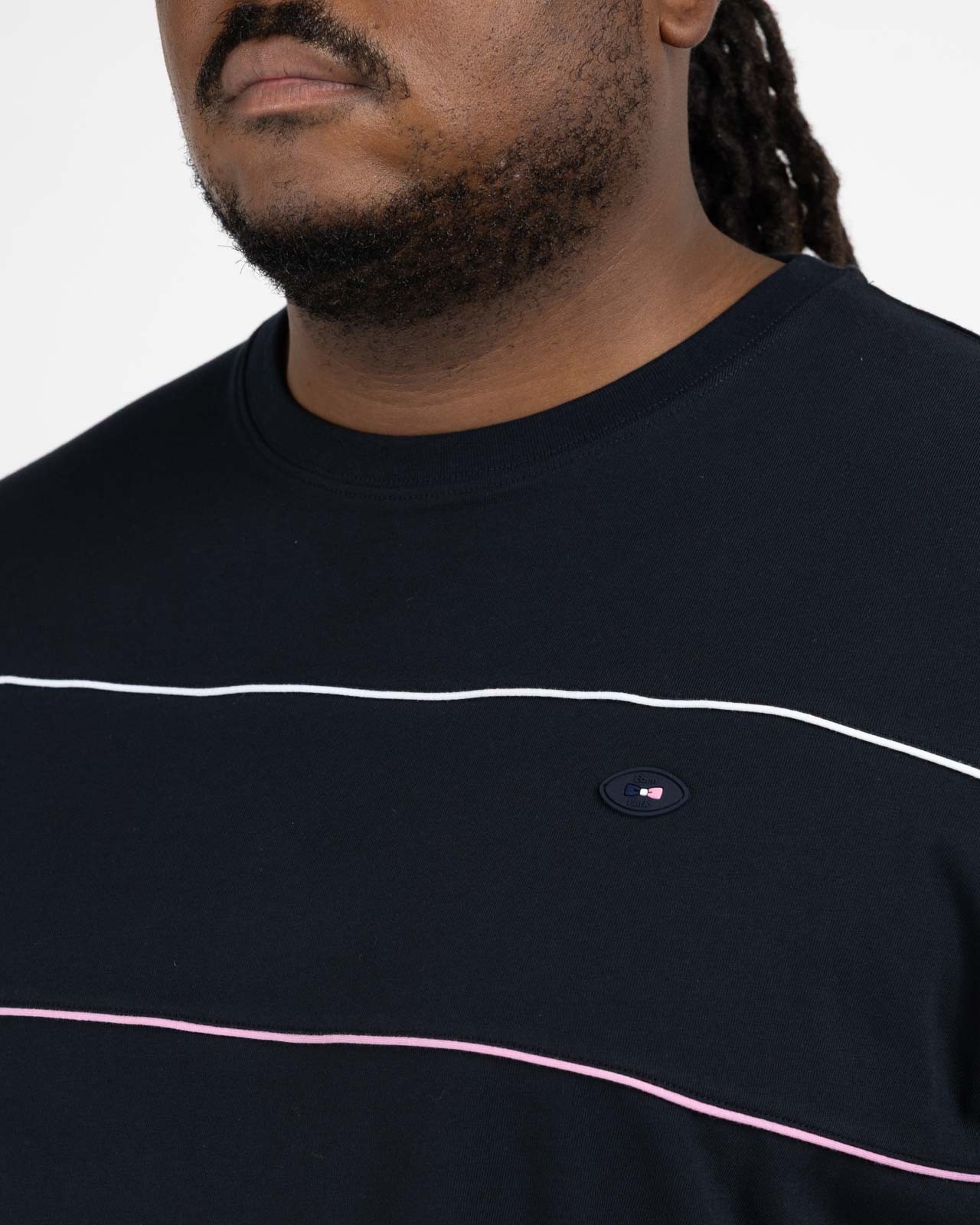 T-shirt grande taille bleu marine