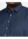 Chemise aspect jean grande taille bleu foncé