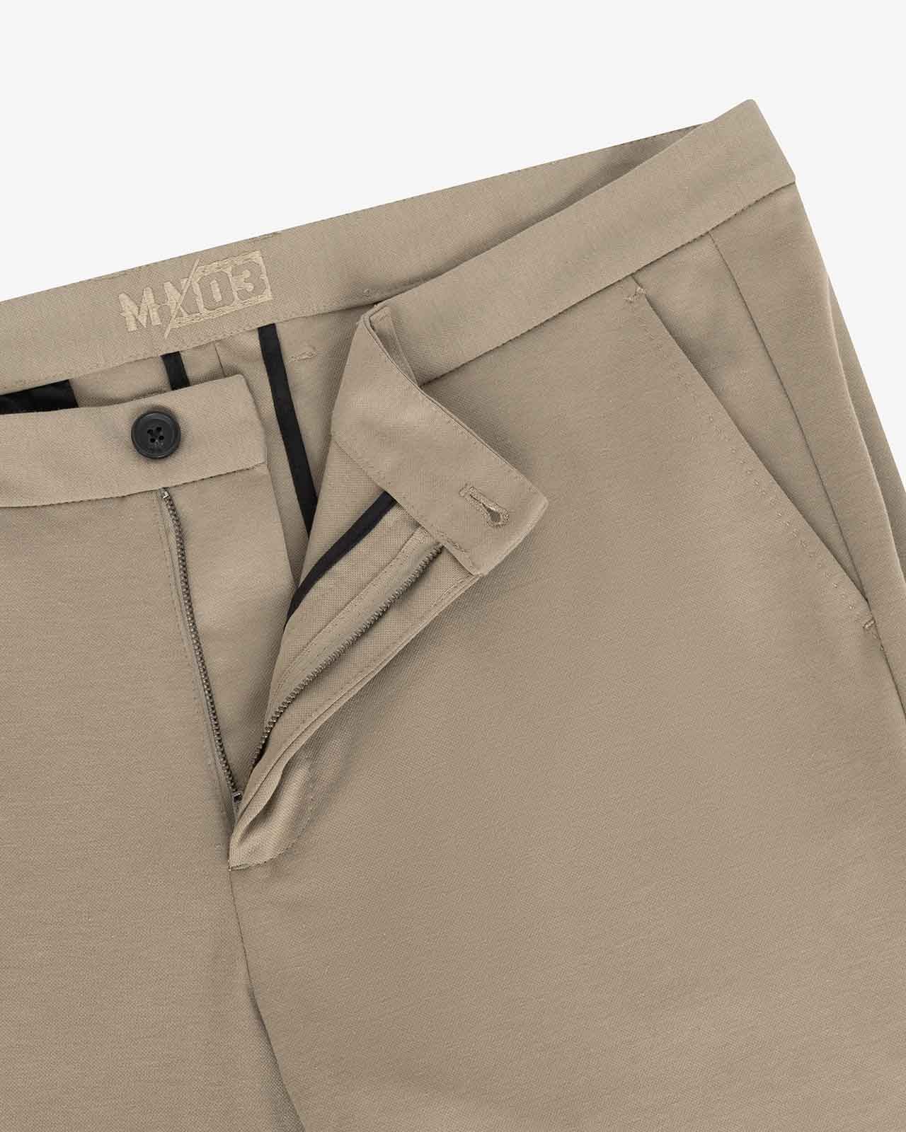 Pantalon de ville grande taille beige