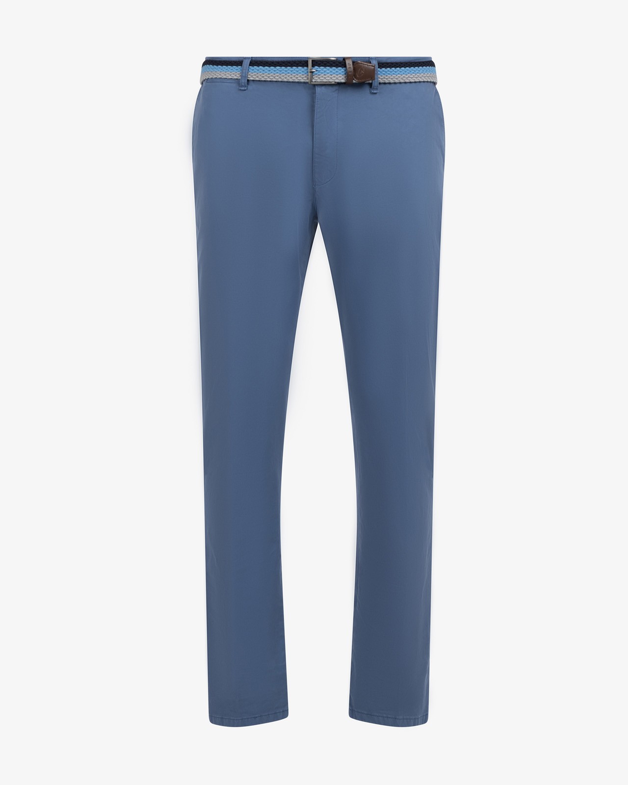 Pantalon chino avec ceinture grande taille bleu
