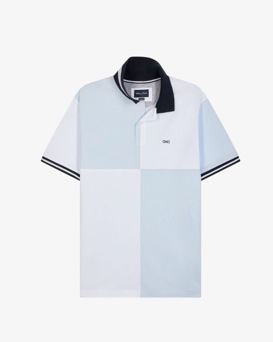 Polo piqué barbarian grande taille bleu