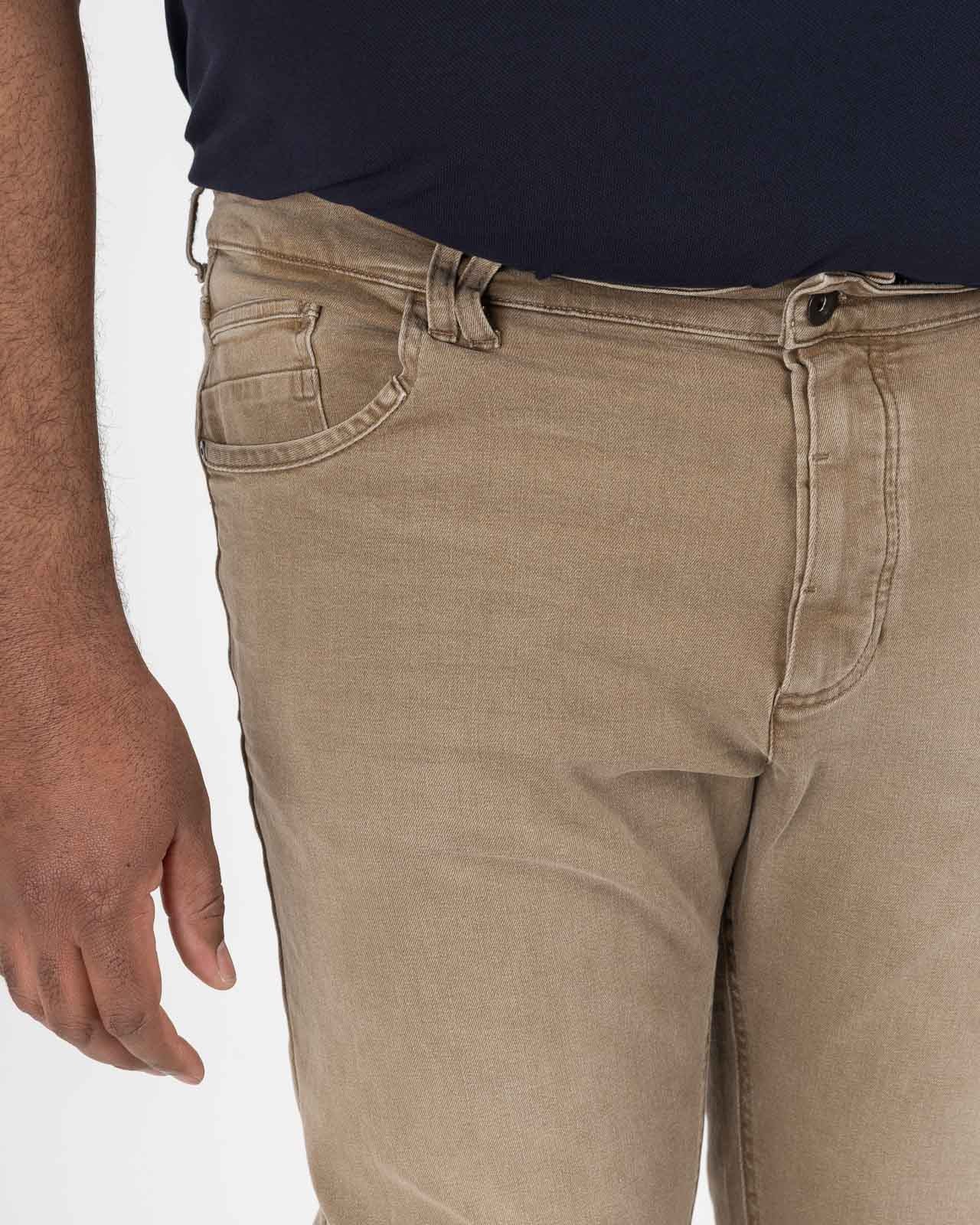 Jeans Madison grande taille beige