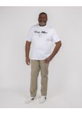 T-shirt col rond grande taille blanc