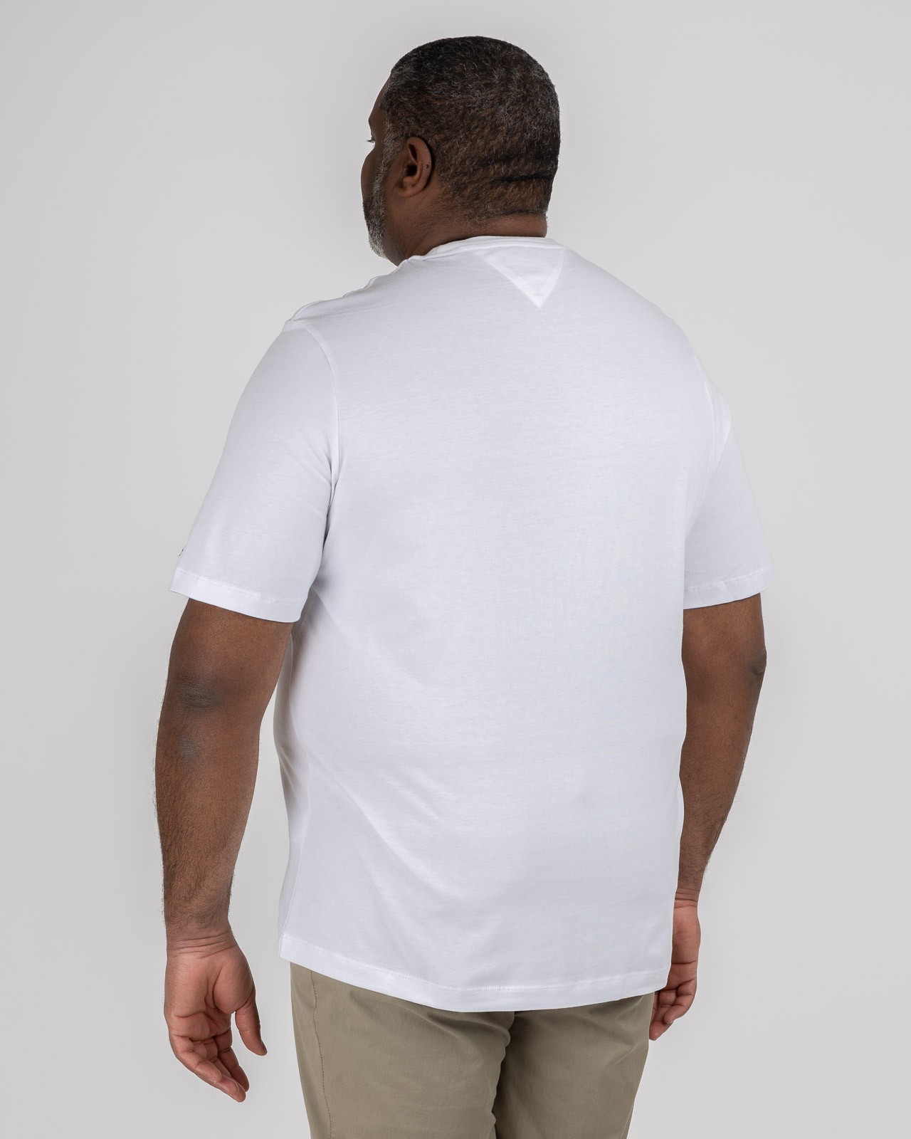 T-shirt col rond grande taille blanc