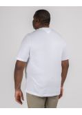 T-shirt col rond grande taille blanc