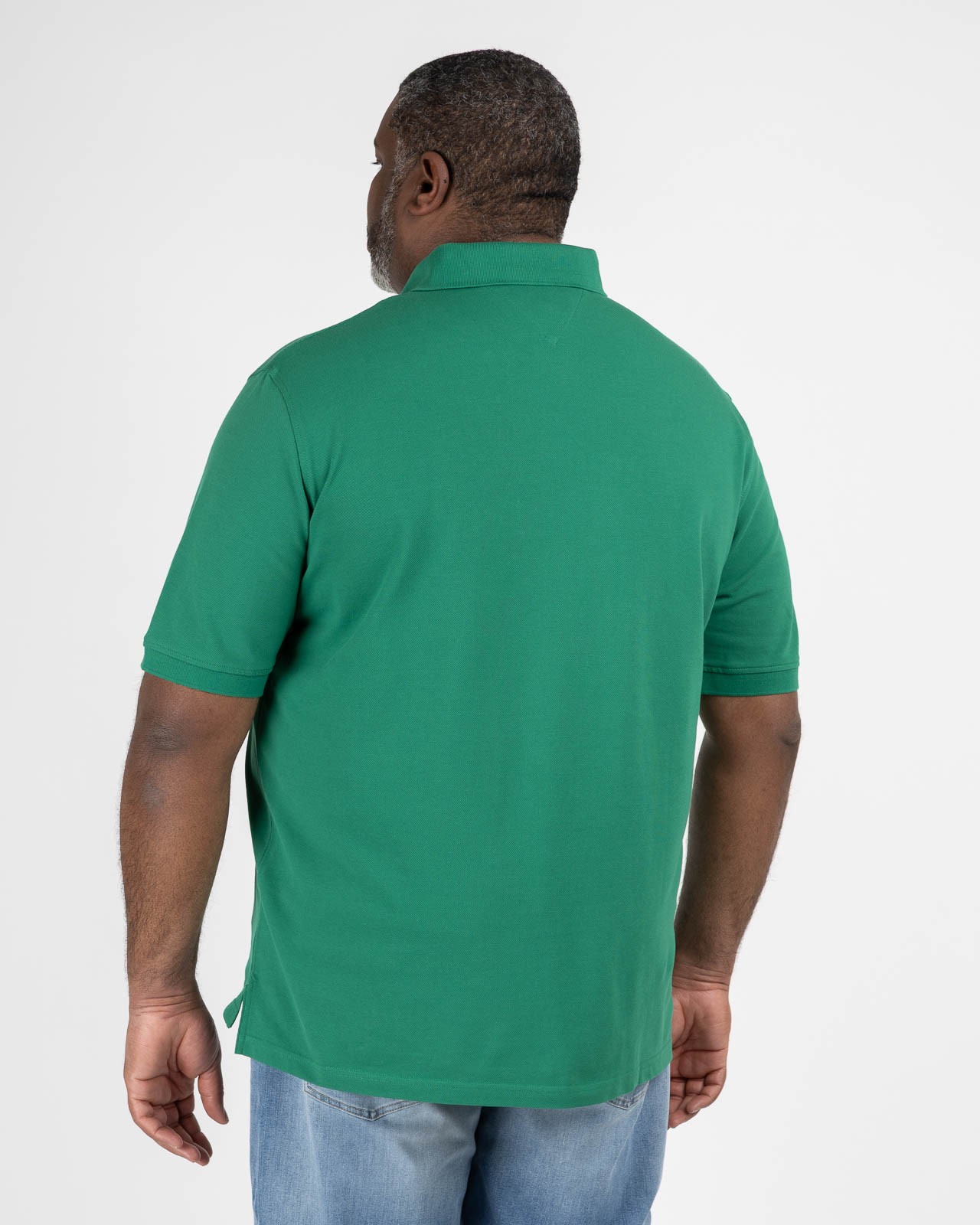 Polo piqué grande taille vert