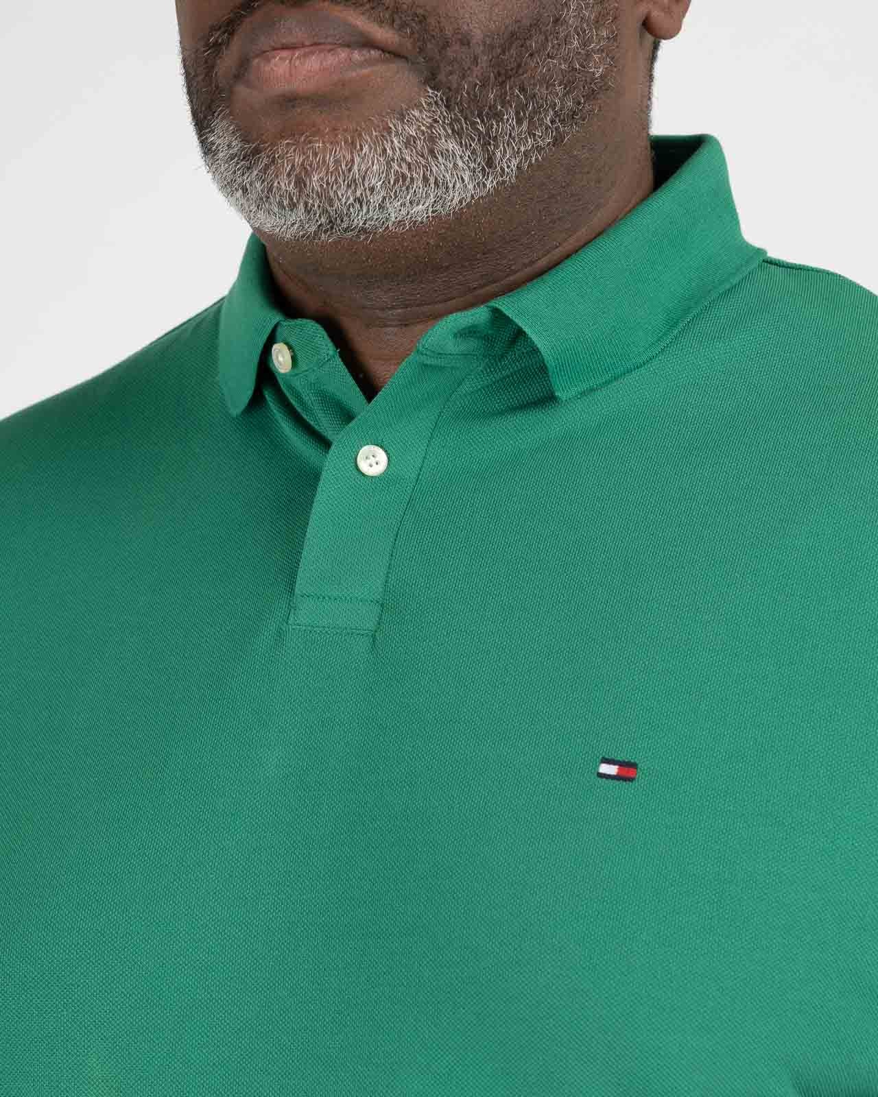 Polo piqué grande taille vert