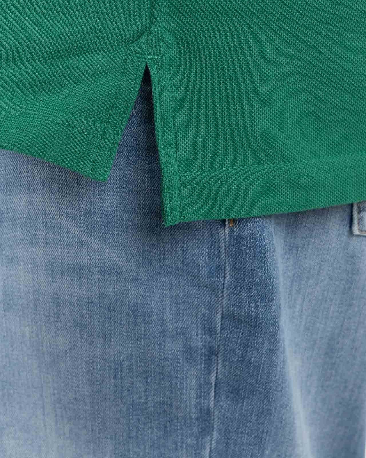 Polo piqué grande taille vert