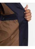 Imperméable long grande taille bleu marine