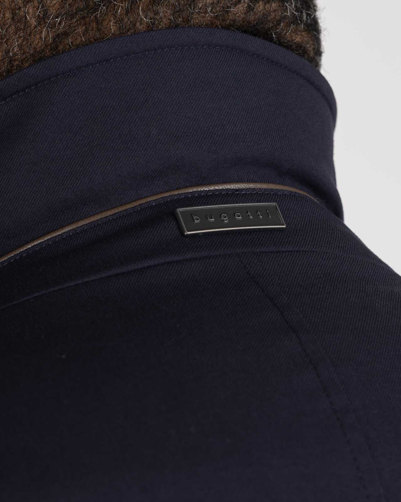 Imperméable long grande taille bleu marine