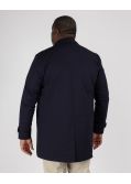 Imperméable long grande taille bleu marine