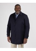 Imperméable long grande taille bleu marine