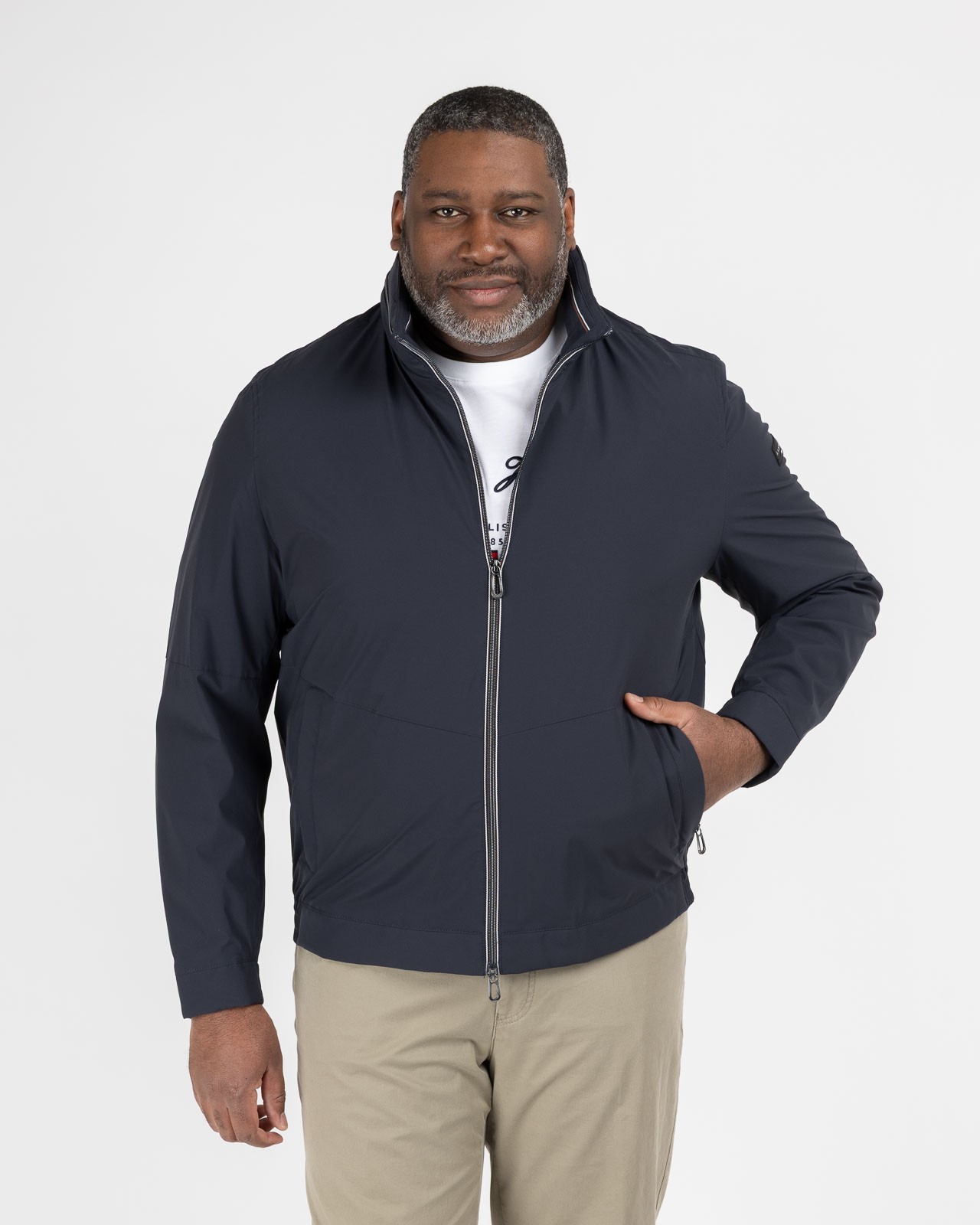 Blouson Flexcity grande taille bleu marine