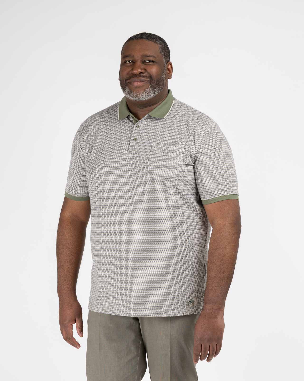 Polo grande taille vert