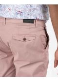 Pantalon chino dobby grande taille rose