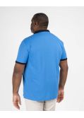 Polo piqué grande taille bleu