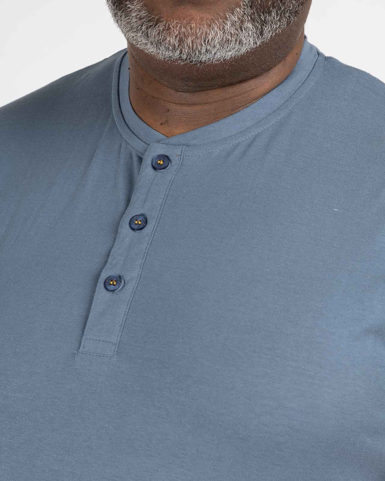 Pyjama short à carreaux grande taille bleu