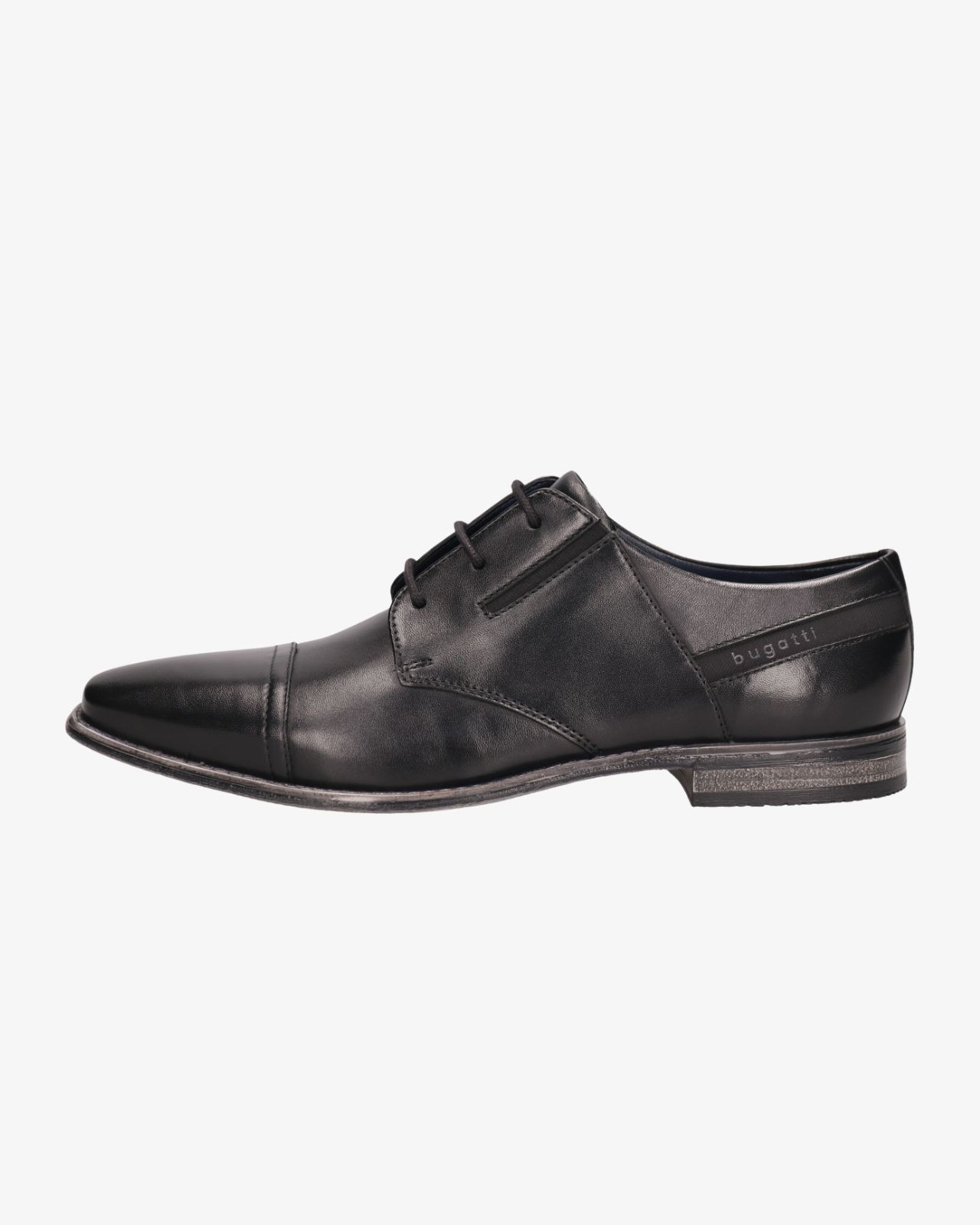 Chaussures en cuir pieds larges grande taille noir