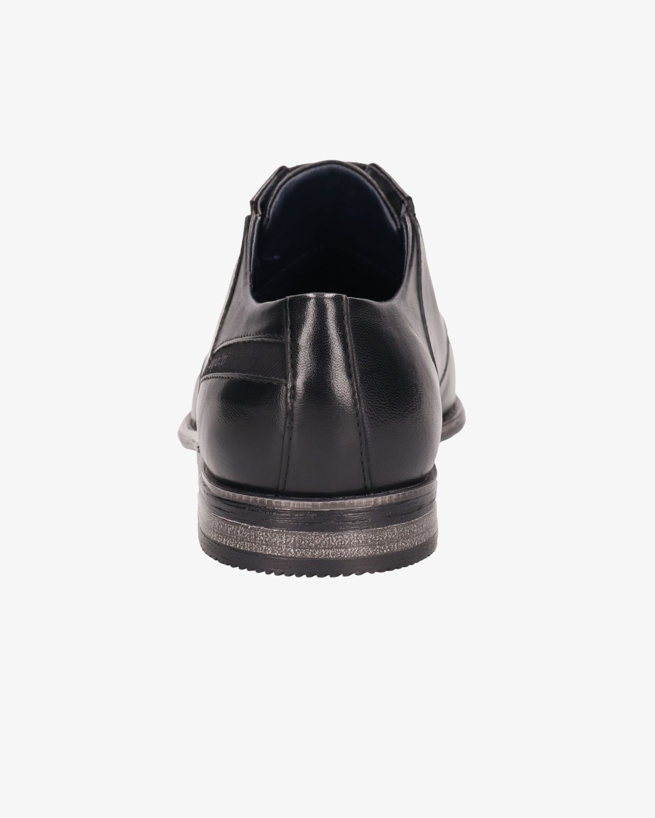 Chaussures en cuir pieds larges grande taille noir