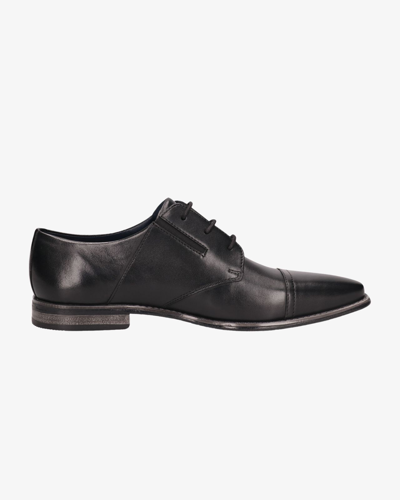 Chaussures en cuir pieds larges grande taille noir