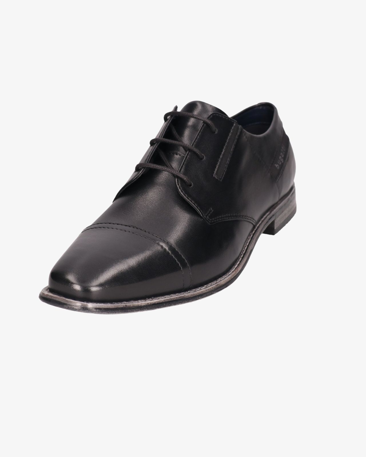 Chaussures en cuir pieds larges grande taille noir
