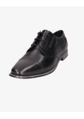 Chaussures en cuir pieds larges grande taille noir