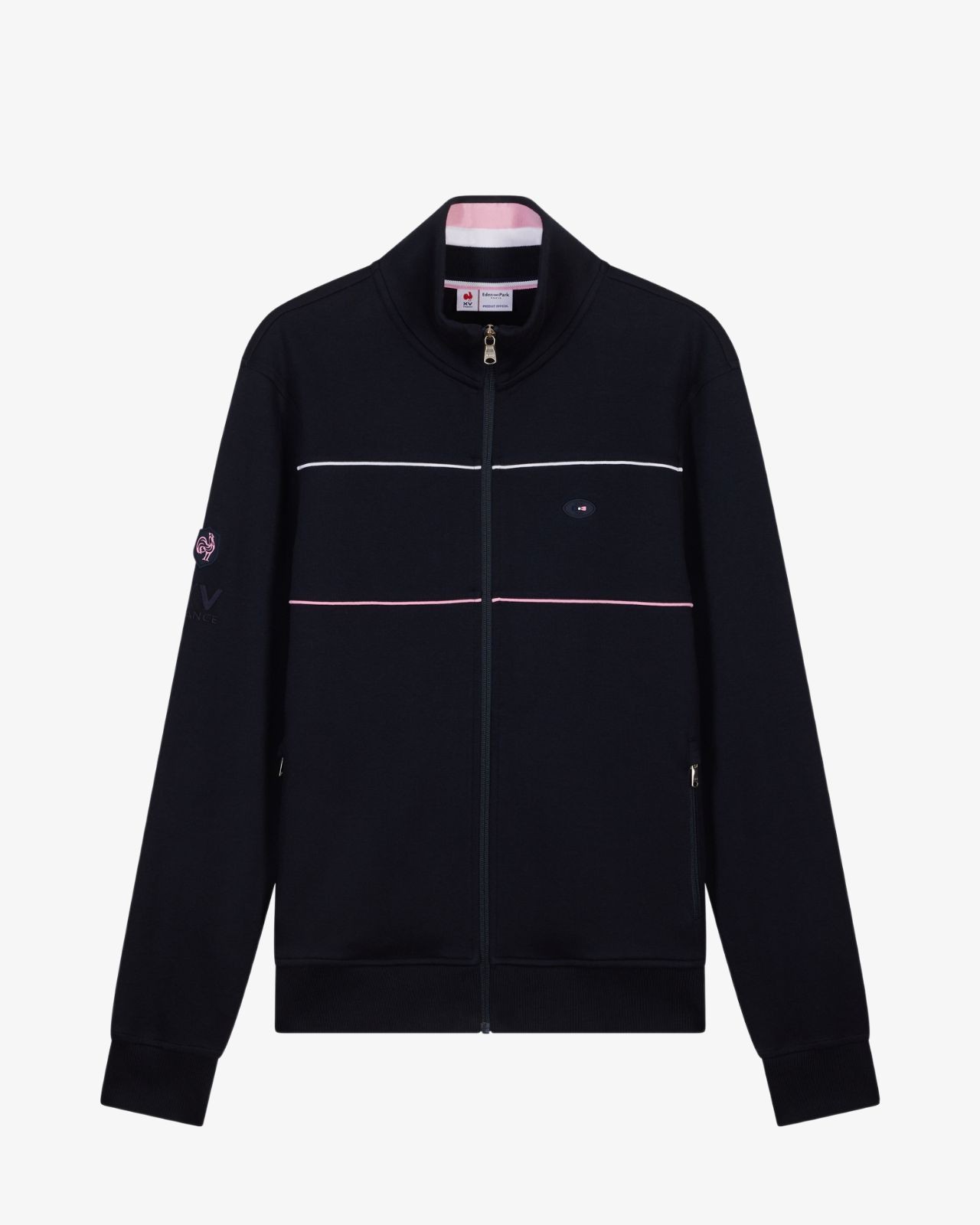 Haut de survêtement grande taille bleu marine